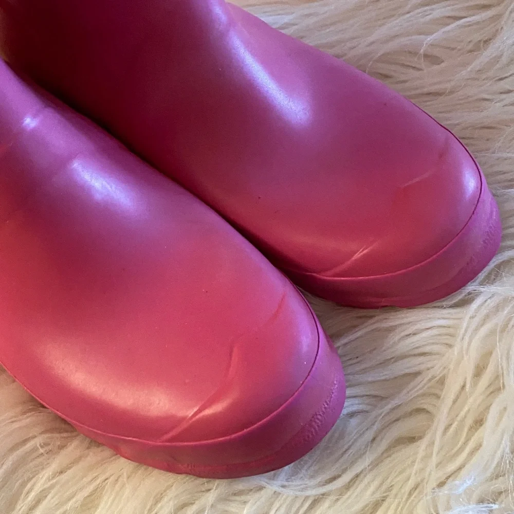 Hunter girl Fuchsia Waterproof tall rain Boots